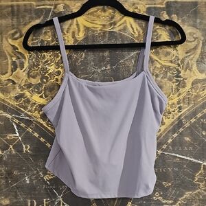 Purple Sleeveless Crop Camisole